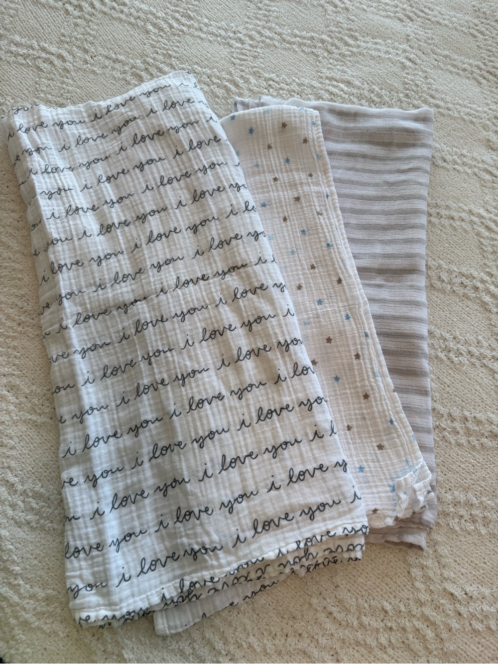 Muslin blankets for baby - soft colors and prints great for swaddling